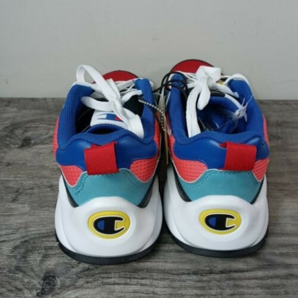 Champion Mens 93Eighteen SP Color Block Sneaker Black Multi Size 9.5 - Picture 4 of 11